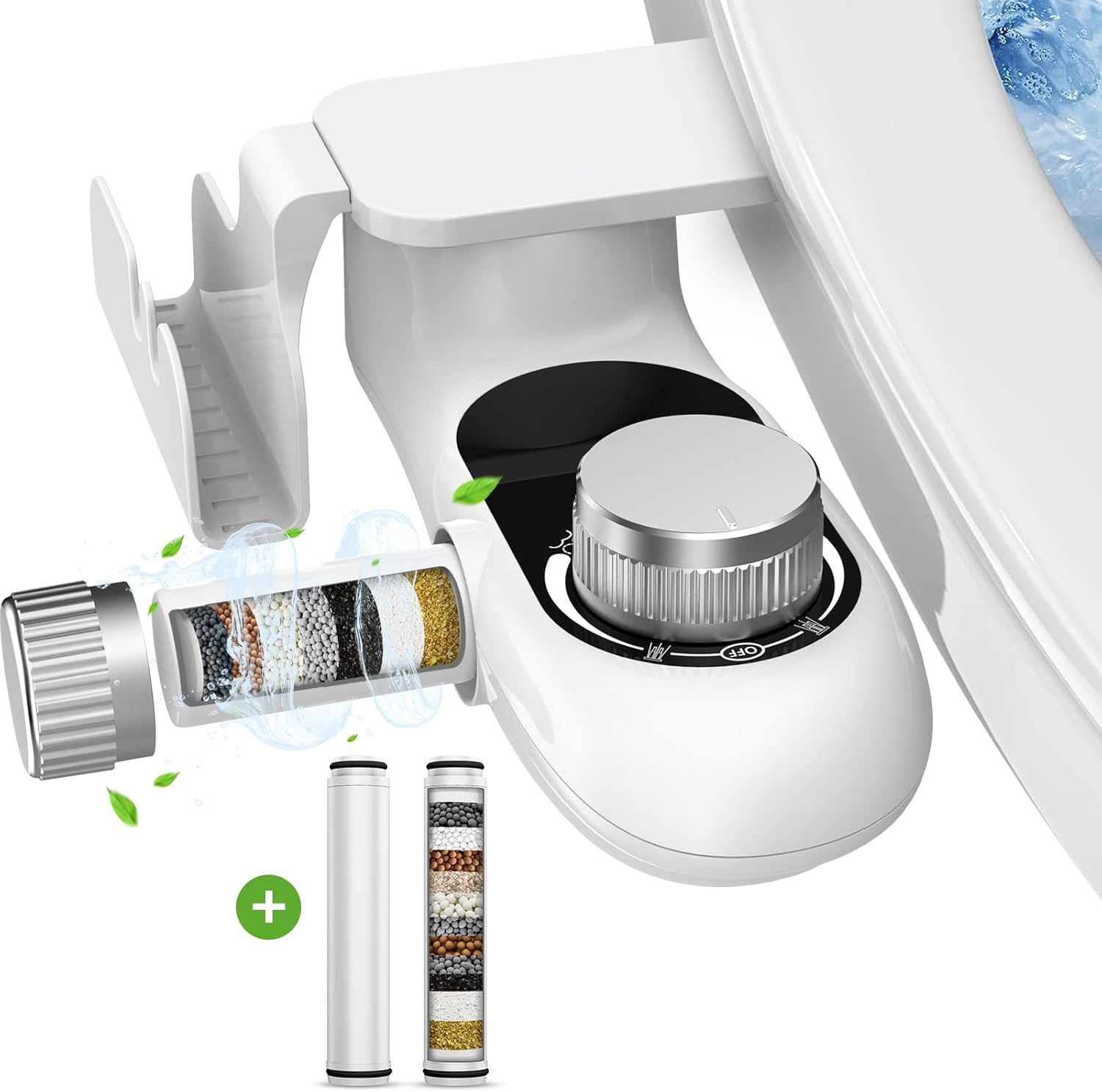 Bidet Attachment for Toilet with Filters
